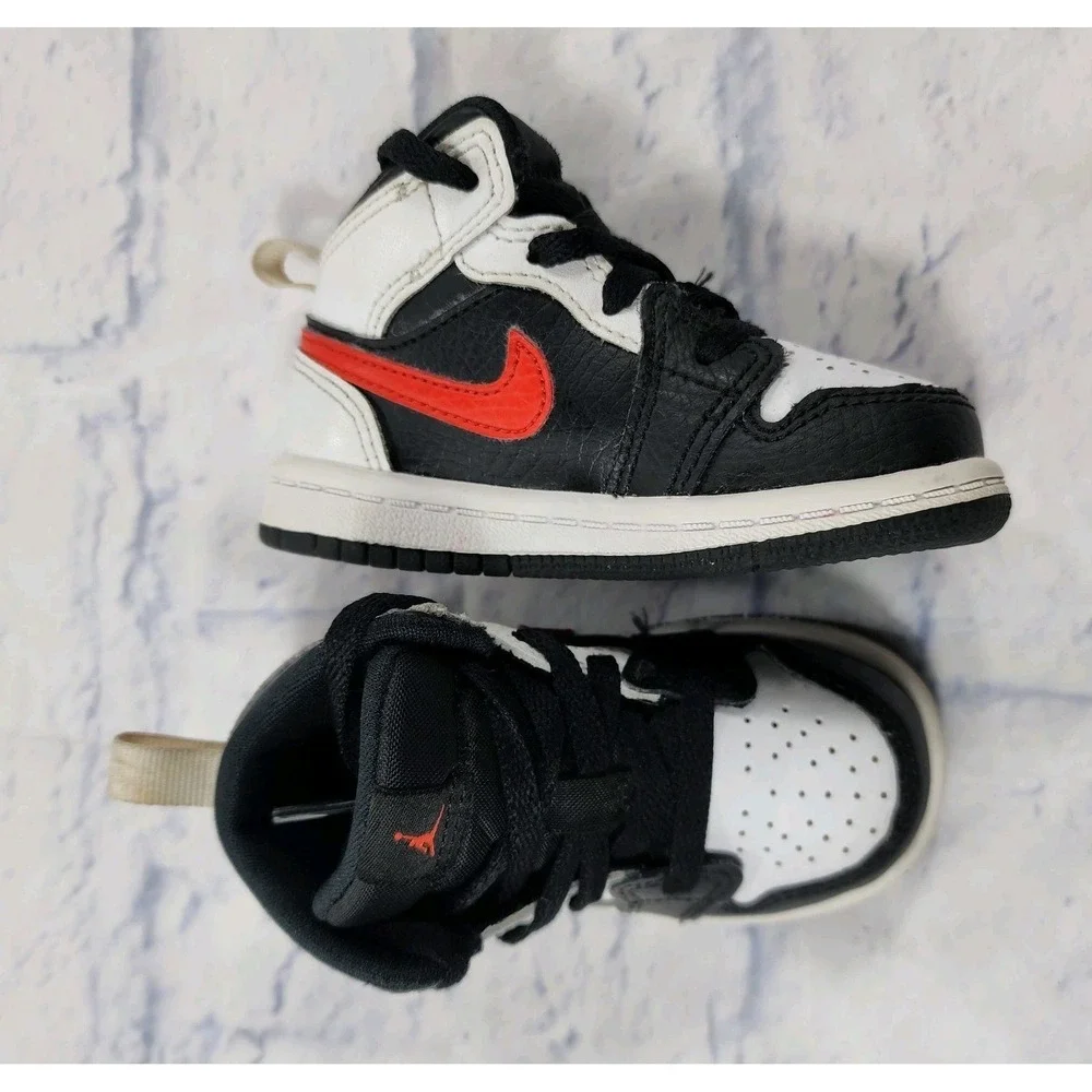 Nike Air Jordan Mid TODDLER SIZE 5C Red Black White 640735-075 2020